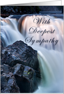 With Deepest Sympathy, Waterfall card