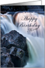 Happy Birthday Mom, Waterfall card