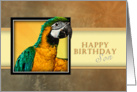 Happy Birthday Son, Parrot card