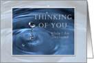 Thinking of You While I Am Deployed, Water Drop card