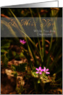 I Miss You While You Are Deployed, Pink Flowers card