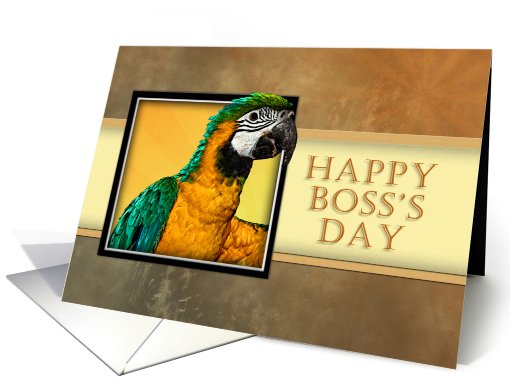 Happy Boss's Day, Parrot card (627071)