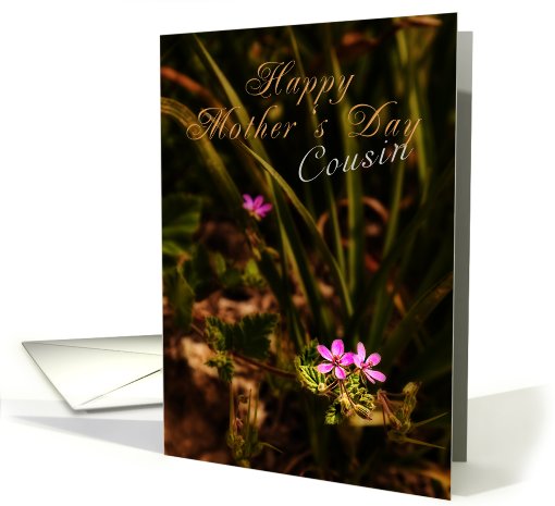 Cousin Happy Mother's Day, Pink Flowers card (627081)