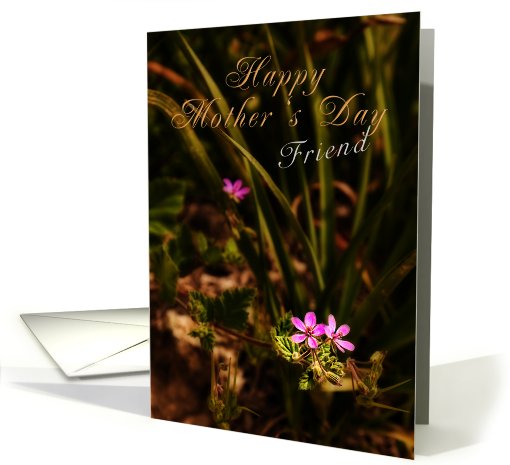 Friend Happy Mother's Day, Pink Flowers card (627085)
