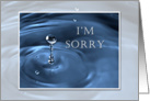 I’m Sorry, Water Drop card