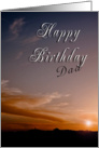 Happy Birthday Dad, Sunset card