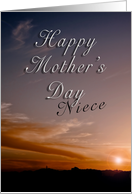 Happy Mother’s Day Niece, Sunset card