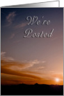 We’re Posted, Sunset card