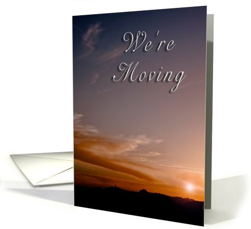 We're Moving, Sunset card (630779)