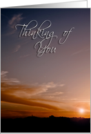 Thinking of You, Sunset card