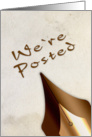 We’re Posted, Calligraphy Pen card