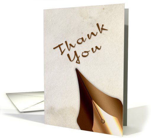 Thank You, Calligraphy Pen card (632457)