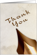 Thank You, Calligraphy Pen card