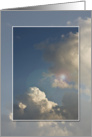 Blank Notecard, Blue Sky with Clouds card