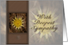 With Deepest Sympathy, Yellow Flower card