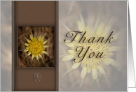 Thank You, Yellow Flower card