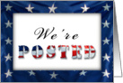 We’re Posted, American Flag card