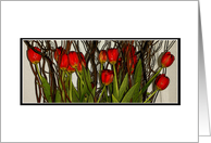 Thinking of You While I Am Deployed, Red Tulips card