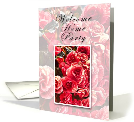 Welcome Home Party, Invitation, Pink Flowers card (638519)