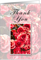 Thank You, Pink Flowers card