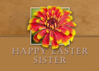 Sister, Happy Easter...