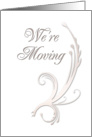 We`re Moving Vine on White Background card