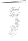 Good Luck Flowers with White Background card