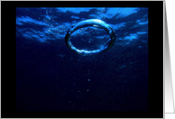 Blank Notecard, Underwater Water Ring card