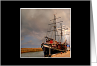 Happy Boss’s Day, Ship Anchored at Pier card