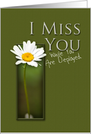 I Miss You While You...