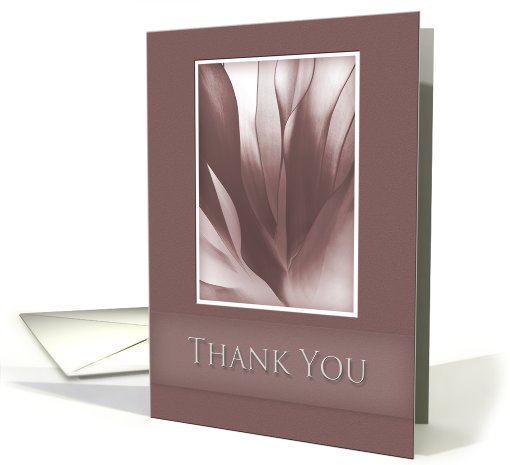 Thank You, Pink Abstract on Pink Background card (647312)