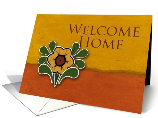 Welcome Home, Yellow Flower with Orange and Deep Yellow... (650097)