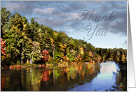 Thank You, Fall Trees Beside River card