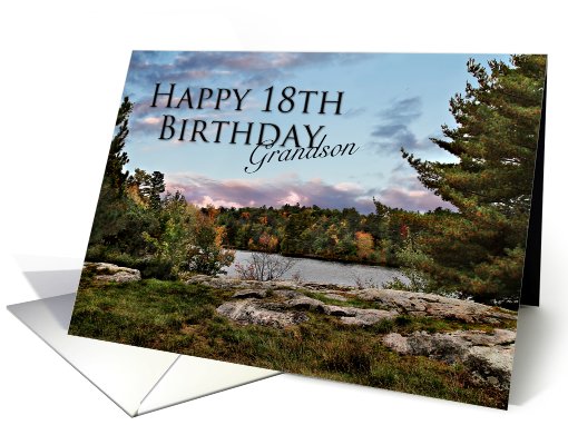 Happy 18th Birthday Grandson card (704036)