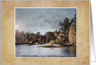 Blank Notecard, River in Autumn card