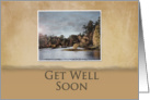 Get Well Soon, River in Autumn card