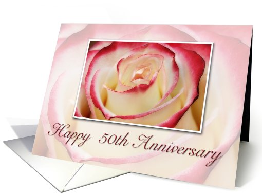 50th Anniversary, Rose card (704095)