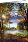 Happy Birthday, River in Autumn card