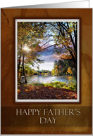 Happy Father’s Day, Autumn Colors with River card