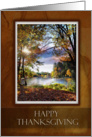 Happy Thanksgiving, Autumn Colors with River card