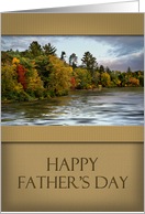 Happy Father’s Day, Tan with Landscape Photo card