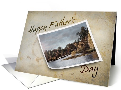 Happy Father's Day, Tan with Landscape Photo card (706224)