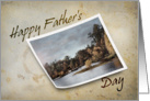 Happy Father’s Day, Tan with Landscape Photo card