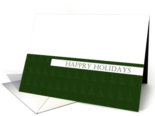 Happy Holidays Green card (729835)