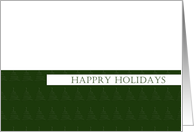 Happy Holidays Green card