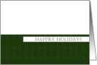 Happy Holidays Green card