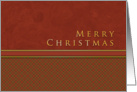 Merry Christmas, Red and Gold card