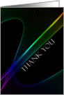 Thank You, Rainbow Abstract card