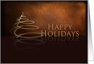 Happy Holidays, Stylized Christmas Tree card
