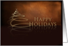 Happy Holidays, Stylized Christmas Tree card